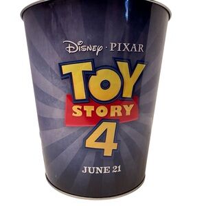 Toy Story 4 2019 Buzz, Woody, BoPeep Popcorn Tin Movie Cinema